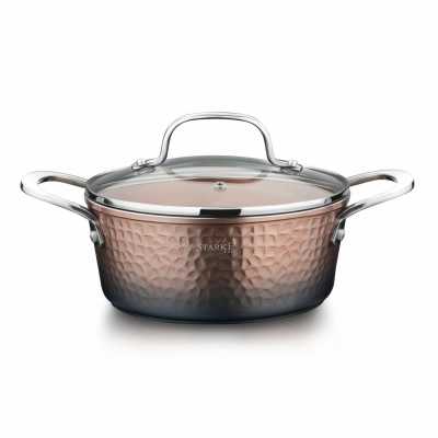 Glossy Copper hrnec s nepřilnavým povrchem 18 cm</title> Obrázek pro Glossy Copper hrnec s nepřilnavým povrchem 18 cm</title>